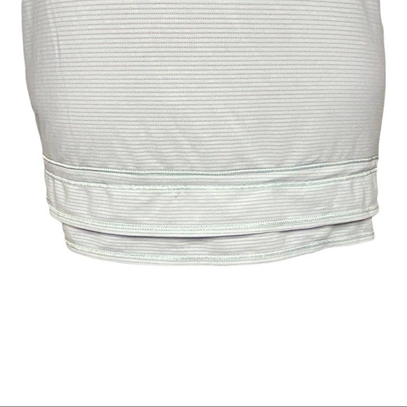 Lululemon Run: Back On Track Tank Mint Moment/Classic Stripe Mint Moment Size 4 - Picture 4 of 9